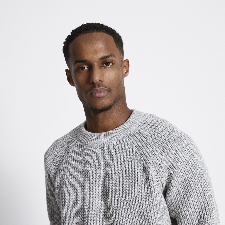 Rib-knit sweater "Rob Twisted" Green